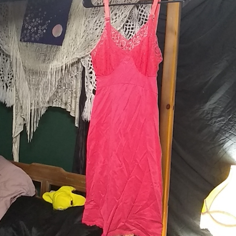 Vintage sexy red slip
